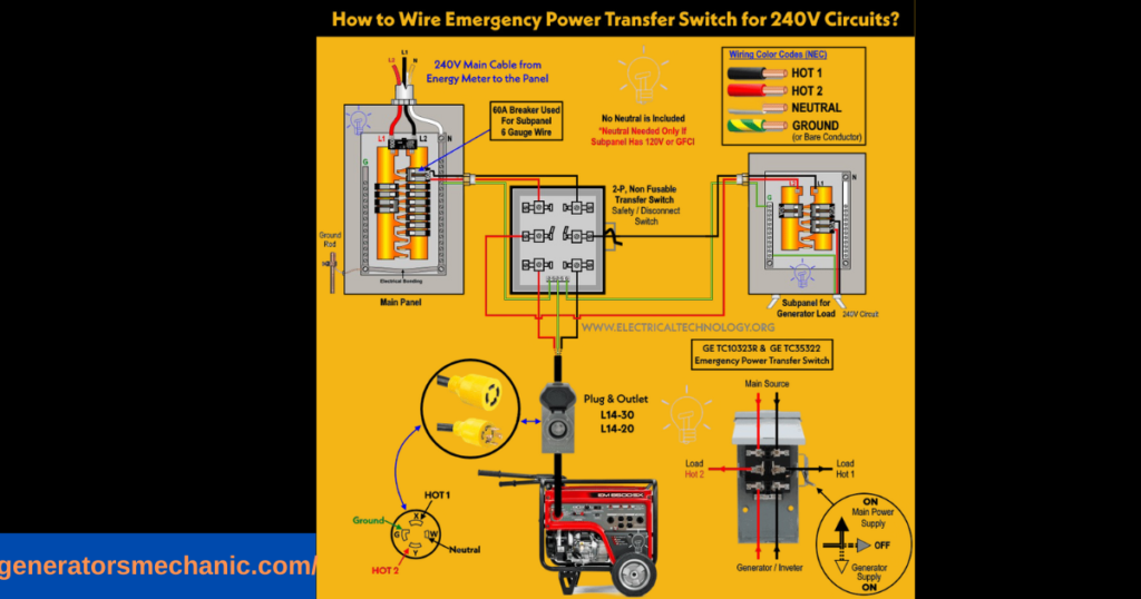 How does a generator transfer switch work?