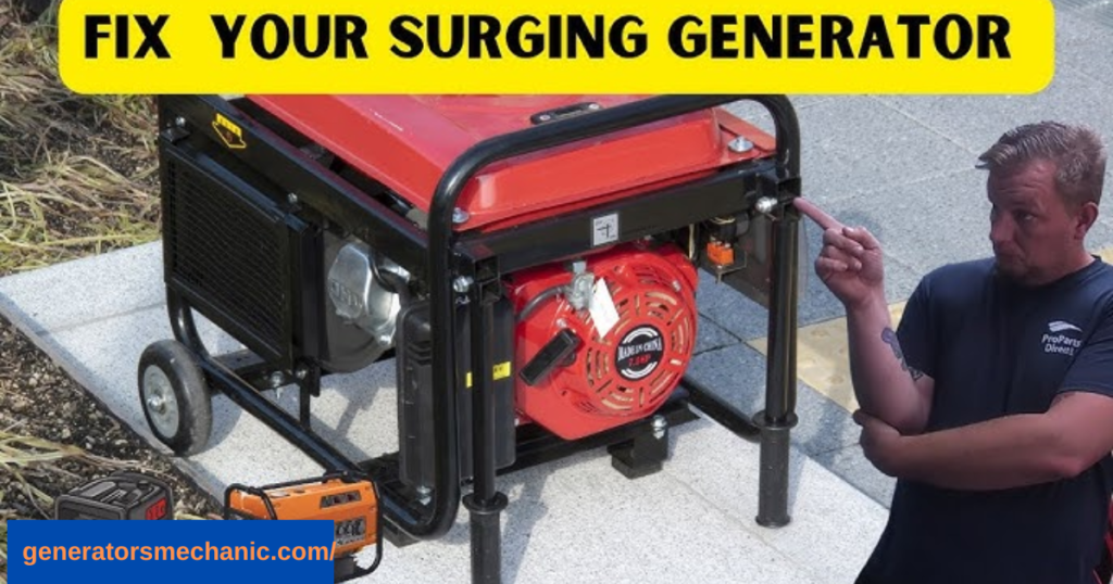 How to fix generator power surge problem