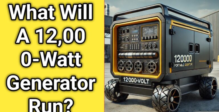 What Will A 12,000-Watt Generator Run
