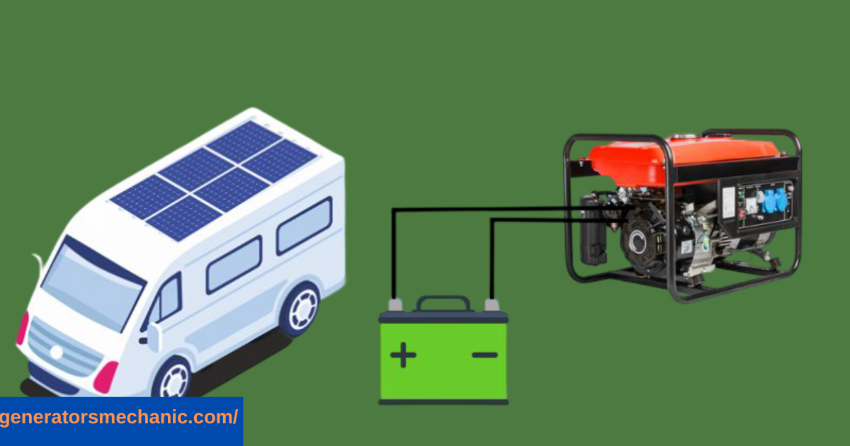 How to charge an RV battery on generators