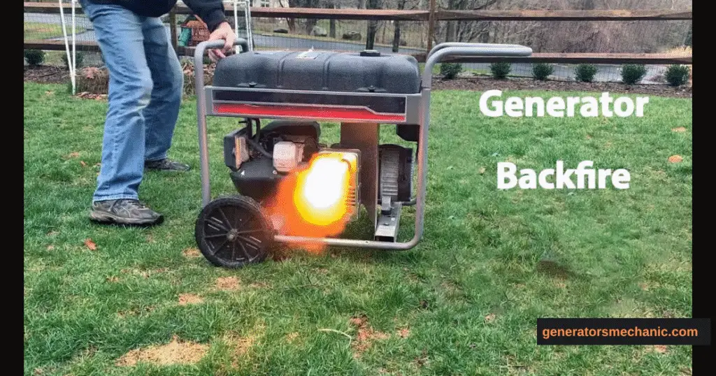 Generator Backfiring