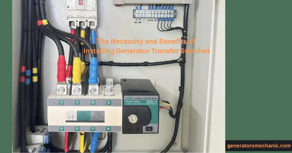 how does a generator transfer switch work