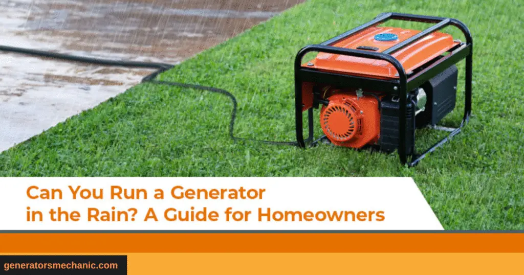 Can Generators Get Wet