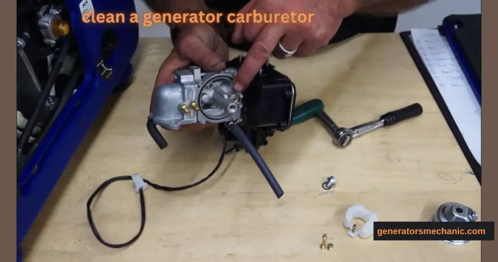 how to clean a generator carburetor