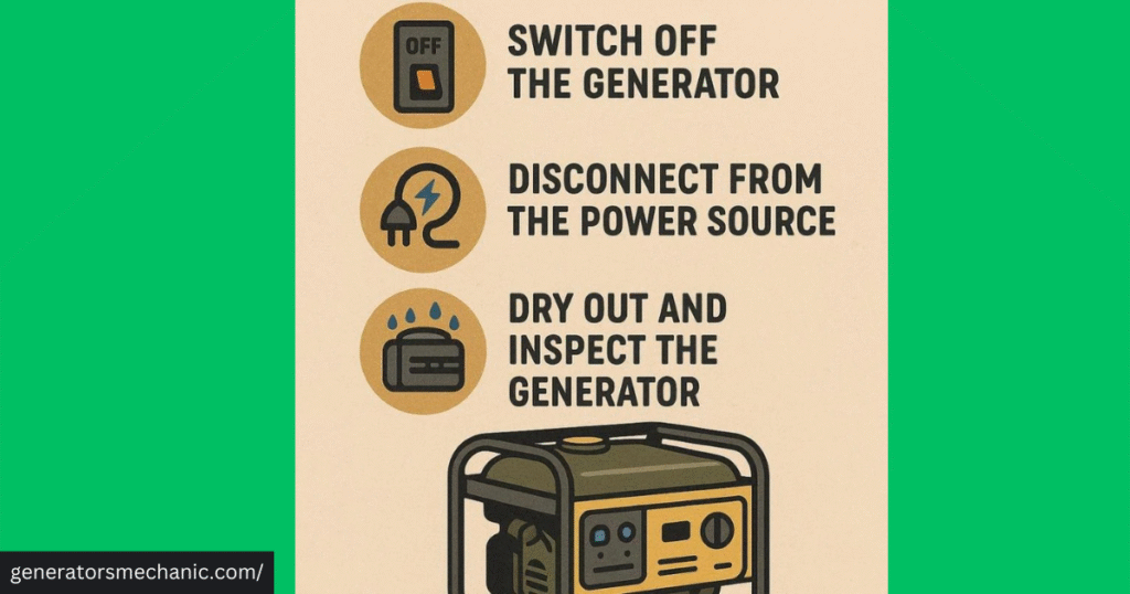 can a generator get wet